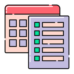 Checklist and Schedule Icon