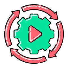 Work Cycles Icon
