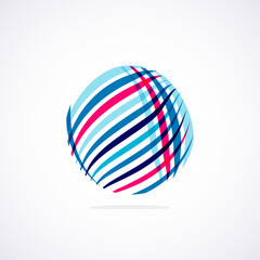 Abstract circle logo - minimalist emblem, timeless and universal shape of circle. Unique logo represent range of brands and concepts, encapsulating simplicity and creativity in single, iconic image