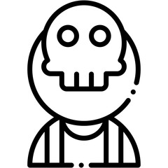 Vector Icon Skull, Character, Cultures, Bones, Design, Avatar