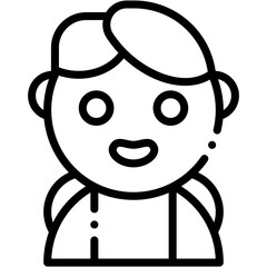 Vector Icon Superhero, Futuristic, Hero, Boy, Superpower, Avatar