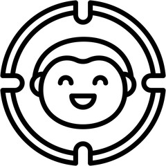 Vector Icon Target, Business, Marketing, Target Audience, Avatar, Focus