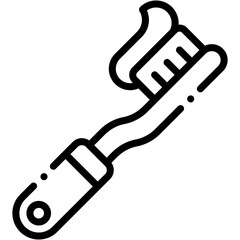 Vector Icon Toothbrush, Toothpaste, Hygienic, Healthcare, Beauty, Dentist Pack