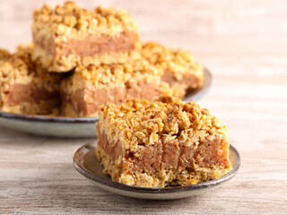 Date and oat bar squares
