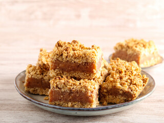 Date and oat bar squares