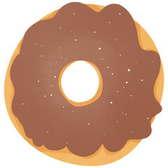 Donut chocolate icing 
