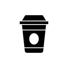 Paper Coffee Cup Icon Vector Design Template