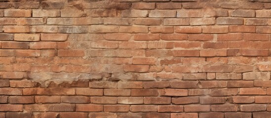 Fototapeta premium Ornate design on aged brick wall