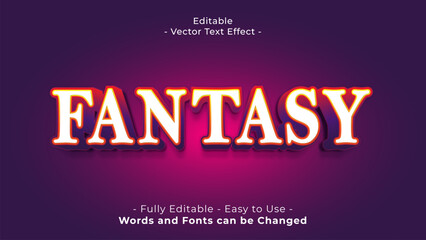 Naklejka na ściany i meble editable fantasy text effect.typhography logo