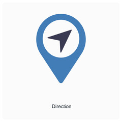 location and location icon concept