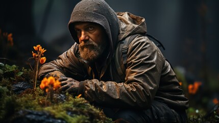 Obraz premium man with jacket