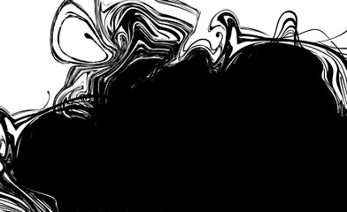 液体　モーション　モノクロ　インク　背景