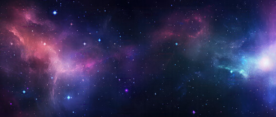 Stars And Galaxy outer space sky night universe background - obrazy, fototapety, plakaty