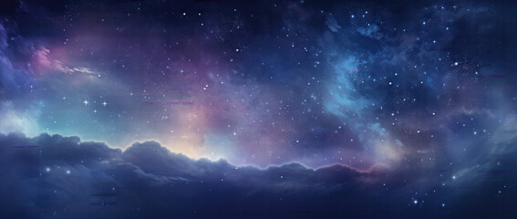 Fototapeta na wymiar Stars And Galaxy outer space sky night universe background