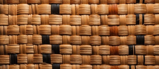 Abstract background with rattan texture and woven mat pattern