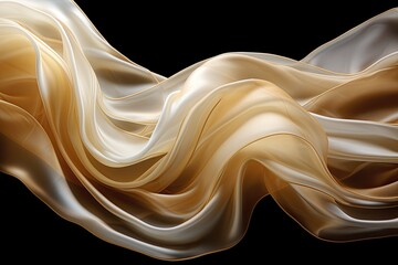 Abstract Liquid Wave of Luxurious Cloth: Cascade of Elegance