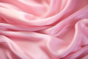 Obraz premium Glistening Folds: Smooth Elegant Pink Silk Valentine's Day Backdrop for Ultimate Romance