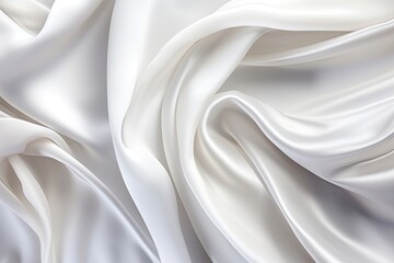 Graceful Folds: White Gray Satin Soft Blur Pattern for Beautiful Images