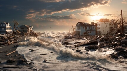 an image depicting the impact of climate change on coastal communities.