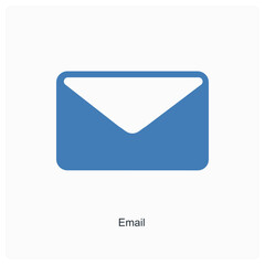 Email and message icon concept