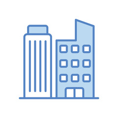 City icon isolate white background vector stock illustration