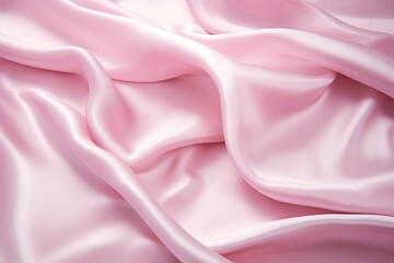 Obraz premium Romantic Sheen: Smooth Elegant Pink Silk Texture for Wedding Background