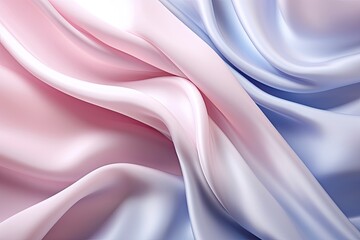 Obraz premium Satin Serenity: Abstract Liquid Wave - Luxury Cloth Background Image