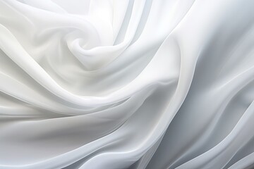 Obraz premium Silver Symphony: Soft Blur Pattern on White Gray Satin Background - Captivating Digital Image