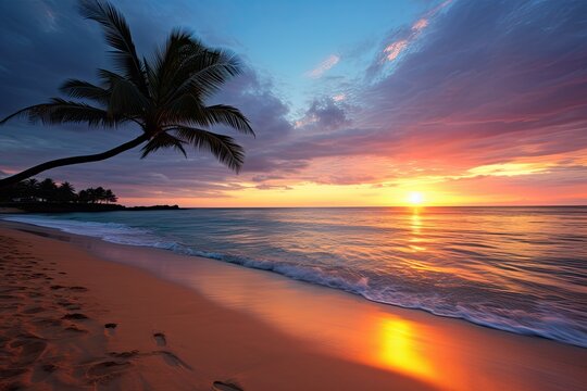 Sunset Beach Images: Perfect for Desktop Background - Breathtaking Seascapes and Vibrant Colors