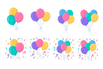 Party balloons. colorful balloons For decorating birthday parties