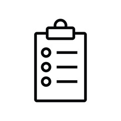 Clipboard Icon Vector Design Template