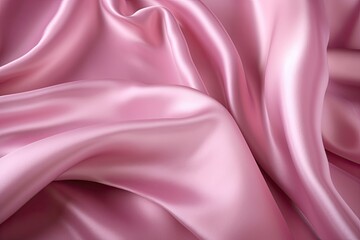Fototapeta premium Valentine Velvet: Smooth Elegant Pink Silk for Romantic Backgrounds