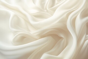 Obraz premium Vanilla Velvet: Elegant Creamy Silk Texture for Wedding Backgrounds