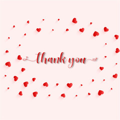 Thank You. Luxury thank you vector for gift, banner, t shirt, card etc