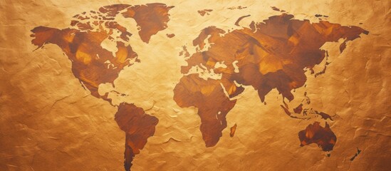 Textures and backgrounds of a map of the world