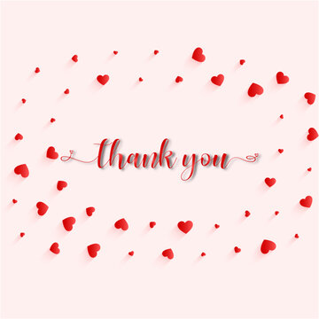 Thank You. Luxury thank you vector for gift, banner, t shirt, card etc