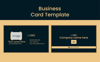 simple business card design template. vector illustration.