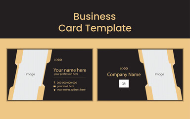 simple business card design template.vector illustration.