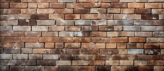 Obraz premium Texture and background of a weathered brick wall made of concrete blocks