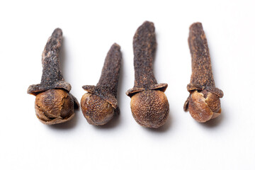 Cloves isolated on white background.