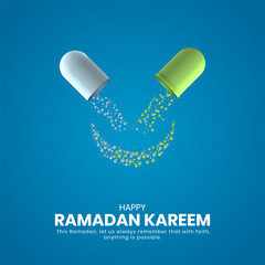 Ramadan Kareem creative design for social media poster. Ramadan Kareem Background Design.