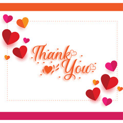 Thank You. Creative and luxury thank you vector for gift, help, card, poster, banner etc