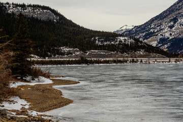 Early spring morning Lac de Arc, Lac de Arc, Alberta, Canada