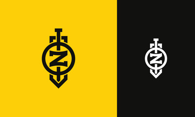 OZ Letter mark Monogram Initial Logo Design Vector Template - obrazy, fototapety, plakaty