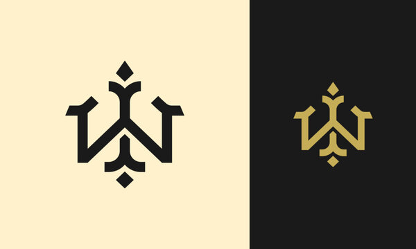 W Letter mark Monogram Initial Logo Design Vector Template
