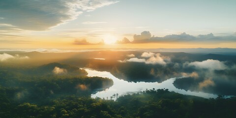 Fototapeta premium jungle background ai generative