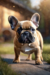 Fototapeta premium french bulldog, generated by artificial intelligence