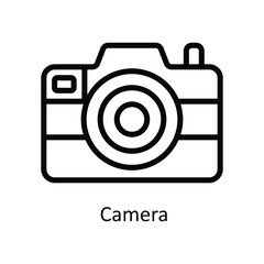 Camera  vector  outline Design illustration. Symbol on White background EPS 10 File 