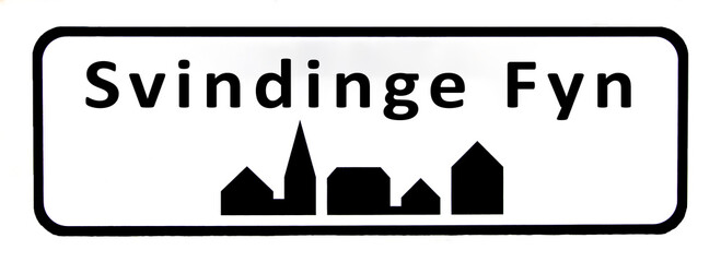 City sign of Svindinge Fyn - Svindinge Fyn Byskilt