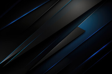 abstract metallic black and blue futuristic background